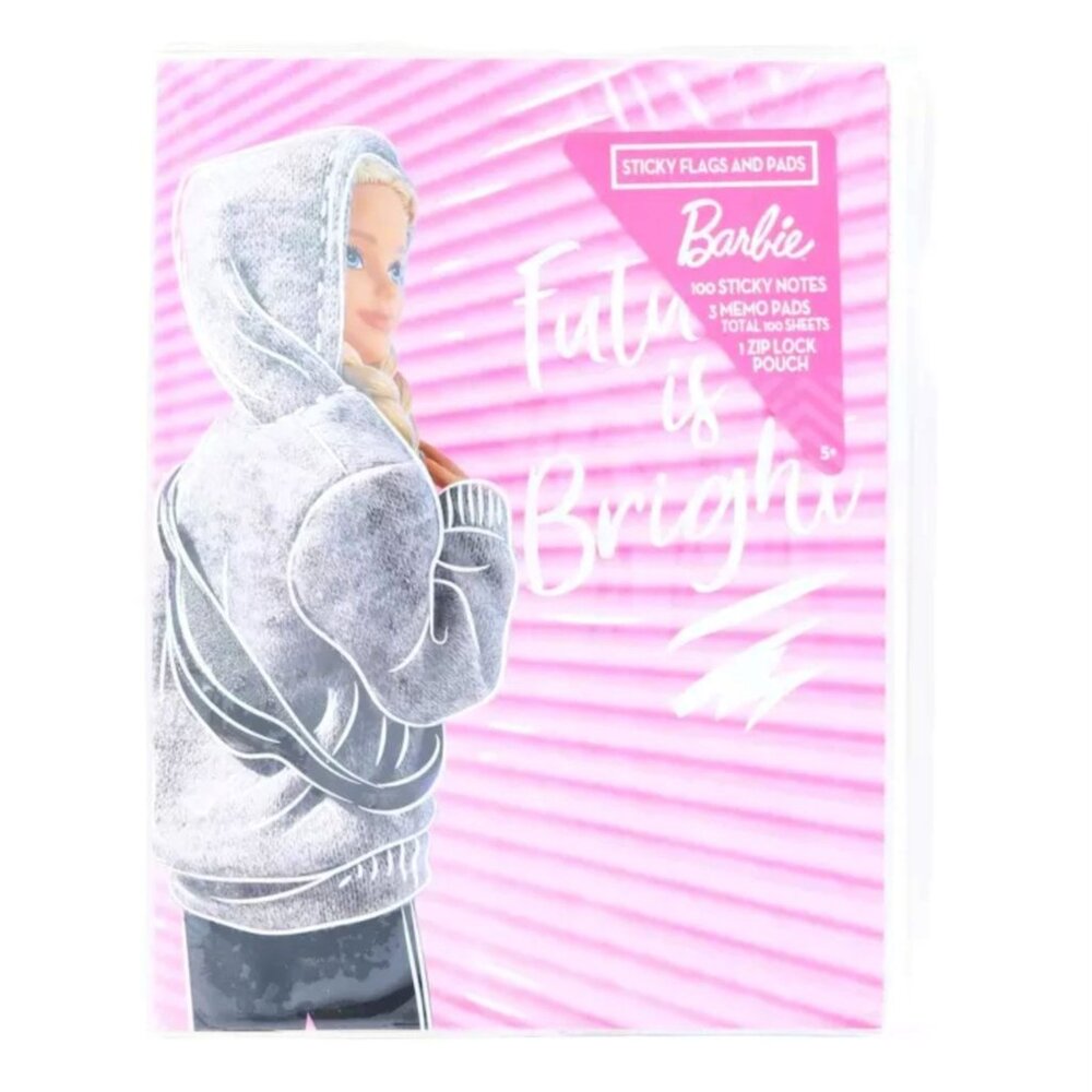 NWT Future is Bright Barbie Sticky Flags & Pads